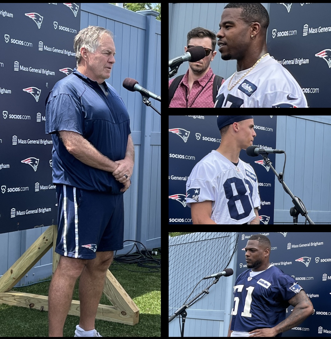 Patriots Sights, sounds & thoughts from the first day of mandatory