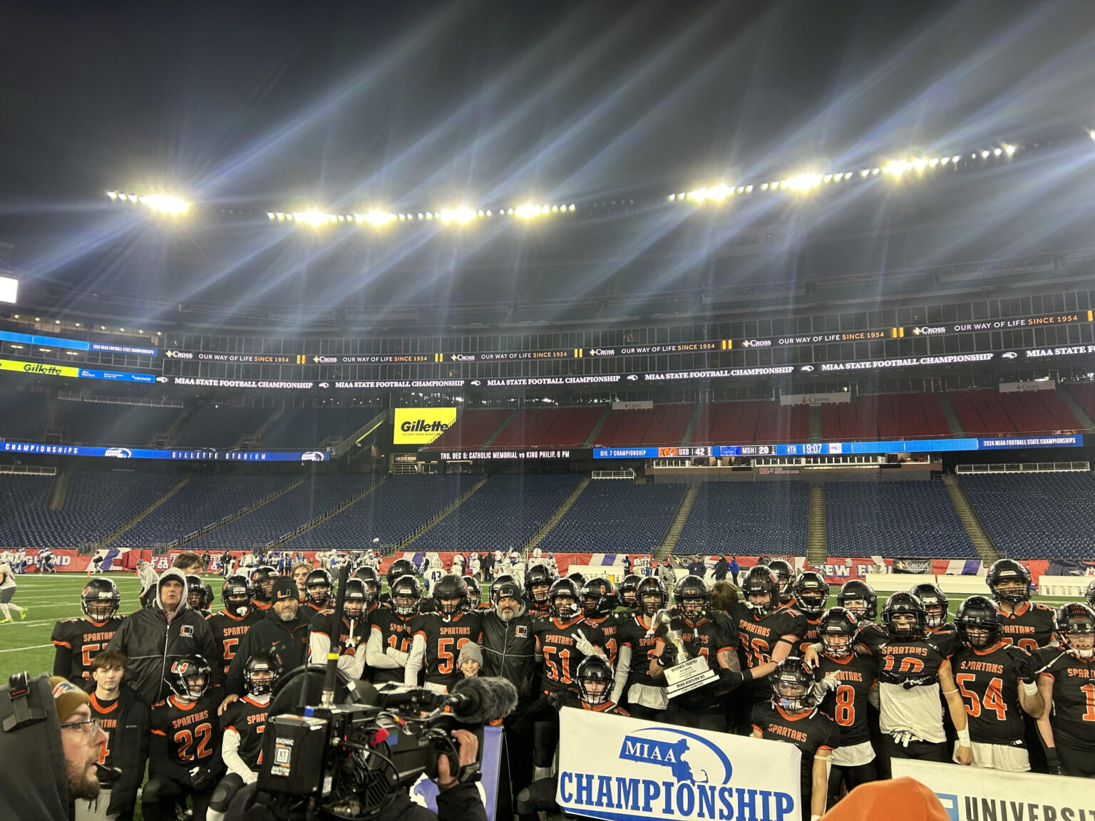 Division 7 Super Bowl (1) Uxbridge 42, (3) Mashpee 20 Spartans win