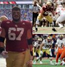 Boston College offensive lineman making quite the statement in all-star game practices