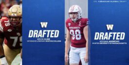 Cline and Andrews drafted to the CFL by the Winnipeg Blue Bombers