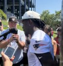 AJ Brown talks camp, knee issue conversations, Drake Maye & more