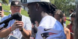 AJ Brown talks camp, knee issue conversations, Drake Maye & more